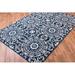 Blue/Navy 55 x 0.5 in Indoor Area Rug - Well Woven Sydney Petra Palatial Navy Blue/White Area Rug, Polypropylene | 55 W x 0.5 D in | Wayfair 20444