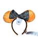 Disney Accessories | Disney Parks Orange Halloween Minnie Ears | Color: Black/Orange | Size: Os