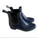 J. Crew Shoes | J. Crew Navy Blue Chelsea Rubber Rain Boots | Color: Blue | Size: 7