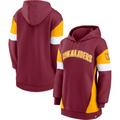 Women's Fanatics Branded Burgundy/Gold Washington Commanders Lock It Down Pullover Hoodie