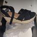 Torrid Shoes | Frayed Espadrille Wedge (Ww) | Color: Black/Tan | Size: 11