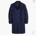 J. Crew Jackets & Coats | J.Crew Top Coat In Midnight Blue Herringbone Blue 44r | Color: Black/Blue | Size: 44r