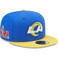 Men's New Era Royal/Gold Los Angeles Rams Super Bowl LVI Letterman 59FIFTY Fitted Hat