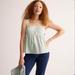 J. Crew Tops | J. Crew Nwt Tie-Shoulder Tank Top In Stripe - Light Mint | Color: Green | Size: Various