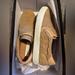 Nine West Shoes | Brand New In Box Nine West Slip On Tennis Shoes! Size 5.5! | Color: Cream/Tan | Size: 5.5