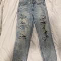 American Eagle Outfitters Jeans | American Eagle Outfitters Ae Distressed Mom Jean | Color: Blue | Size: 8