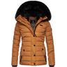 "Steppjacke NAVAHOO ""Milianaa"" Gr. M (38), gelb (ocker) Damen Jacken Edle Winterjacke mit weicher Kunstfell-Kapuze"