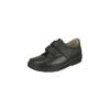 Klettschuh NATURAL FEET "Göteborg", Damen, Gr. 36, schwarz, Leder, casual, Schuhe Klettschuh, mit Stretchmaterial