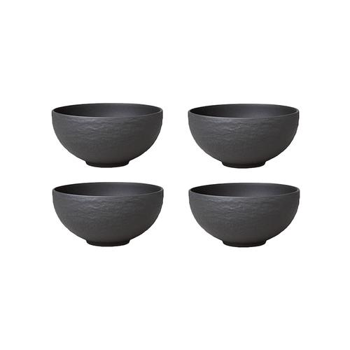 Villeroy & Boch - Manufacture Rock Suppen Bol 4er Set Geschirr 4 ct