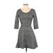 Necessary Clothing Casual Dress - A-Line: Black Animal Print Dresses - Women's Size Small - Print Wash