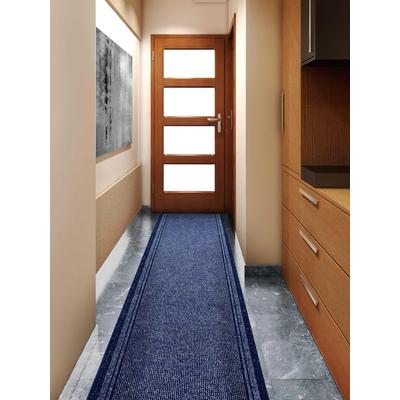 Läufer "Schmutzfangläufer MALAGA, Made in Belgium", blau, B:66cm H:6mm L:800cm, Polypropylen (PP), PRIMAFLOR-IDEEN IN TEXTIL, Teppiche, Schmutzfangläufer, Schmutzfangmatte, meliert, gesteift, strapazierfähig, rutschhemmend Image