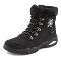 Winterstiefelette LASCANA "Stiefelette, Stiefel, Winterstiefel" Gr. 36, schwarz Damen Schuhe Winterboots Schnürboots Winterstiefel