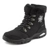 Winterstiefelette LASCANA, Damen, Gr. 42, schwarz, Obermaterial: 100% Synthetik. Futter: 100% Polyester. Decksohle: 100% Polyester. Laufsohle: 100% Synthetik, gemustert, casual, Schuhe Winterboots Schnürboots, Stiefelette,Stiefel,Winterstiefel...