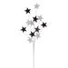 Vickerman 699560 - 34" Black / White Star Glitter Spray (6 Pack) (QG224304)