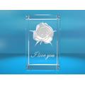 3D Glasquader I Rose I Text: I love You