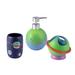 Starry Night 3pc Set Lotion Pump/Toothbrush Holder/Tumbler - 3pc bath accessory set