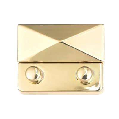 Turn Lock Clasp 44mm x 35mm Alloy Purse Closure Twist Lock(Light Gold) - Light Gold