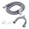 Washing Machine Drain Hose Extension Kits 4.92ft Gray with Elbow