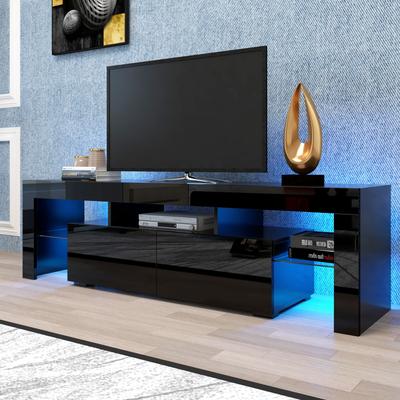 Modern TV Stand with Remote Control Lights