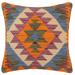 Boho Chic Barnard Turkish Hand-Woven Kilim Pillow - 17" x 18"