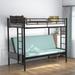 Multi-Function Twin over Full Black Metal Bunk Bed