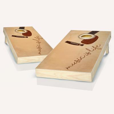 Music Is Life Cornhole Board Outdoor Game Set