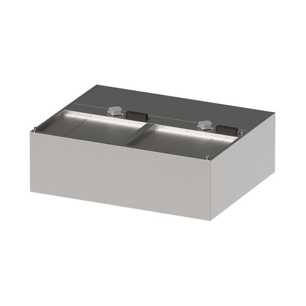 Stalgast Induktions-Wandhaube "Expert Line", 4700x1400x450 mm, Kastenform mit LC2 Typ A Zyklonen-/Labyrinthfilter Image