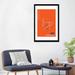 East Urban Home Airport Diagram Series 'Amsterdam' Graphic Art Print on Canvas Paper in Orange/Red/White | 24 W in | Wayfair