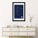 East Urban Home Airport Diagram Series 'Auburn' Graphic Art Print on Canvas Paper in Black/Blue/White | 24 W in | Wayfair