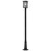 Z-Lite 1 Light Outdoor Post Mounted Fixture in Black Finish