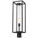 Z-Lite 1 Light Outdoor Post Mount Fixture in Black Finish