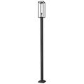 Z-Lite 1 Light Outdoor Post Mounted Fixture in Black Finish