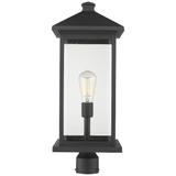 Portland 24" High Black Metal Outdoor Post Light