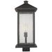 Z-Lite 1 Light Outdoor Post Mount Fixture in Oil Rubbed Bronze Finish