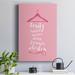 Trinx Beauty In Premium Gallery Wrapped Canvas - Ready To Hang Canvas, Solid Wood in Pink | 12 H x 8 W x 1 D in | Wayfair