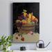 Fleur De Lis Living Fruit Basket I Revisit Premium Gallery Wrapped Canvas - Ready To Hang Canvas, in Black/Brown | 27 H x 16 W x 1 D in | Wayfair