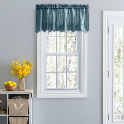 Portland Tailored Valance by Ellis Curtains in Blue