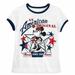 Disney Tops | Disney Store Authentic Minnie Mouse Americana | Color: Blue/White | Size: M