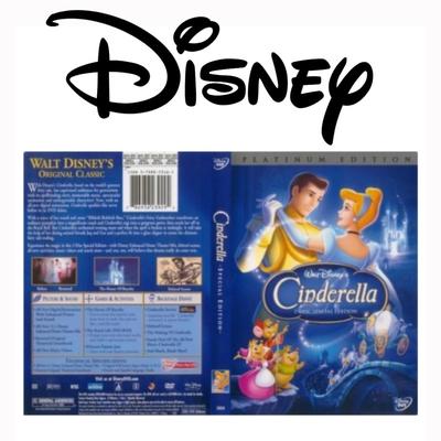 Disney Toys | New Disney Cinderella Dvd Cartoon (Two-Disc Platinum Edition) Kids Dvd | Color: Blue/Silver | Size: Osbb
