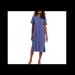 Jessica Simpson Dresses | Jessica Simpson Finlee Pullover Casual Dress With Side Slits Sz L | Color: Blue/Purple | Size: L