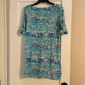 Lilly Pulitzer Dresses | Lilly Pulitzer T-Shirt Dress | Color: Blue | Size: Xs