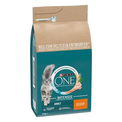 5,7 kg PURINA ONE Adult Huhn & Vollkorngetreide Katzenfutter trocken