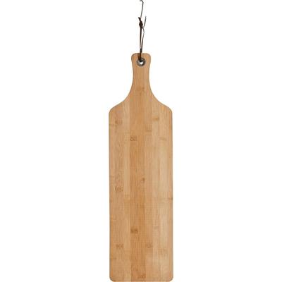 Schneidebrett ZELLER PRESENT "Bamboo", beige (natur), B:16cm H:1,2cm L:57cm, Bambus, Metall, Schneidebretter, Länge ca. 57 cm