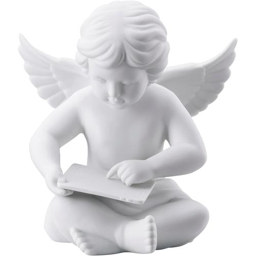 "Engelfigur ROSENTHAL ""Engel mit Tablet"" Dekofiguren Gr. B/H/T: 11,7 cm x 14,2 cm x 13,1 cm, weiß Engelfigur Figuren Skulpturen"