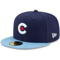 Men's New Era Navy/Light Blue Chicago Cubs 2021 City Connect 59FIFTY Fitted Hat