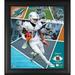 Jaylen Waddle Miami Dolphins Framed 15" x 17" Impact Player Collage with a Piece of Game-Used Football - Limited Edition 500