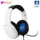PDP AIRLITE PRO WIRED Headset WHITE With Noise Cancelling Microphone For SONY PLAYSTATION PS5 - PS4, Officially Licensed