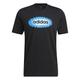 adidas Mens Graphic Tee (Short Sleeve) M Pos Lin G T, Black, HK9162, L