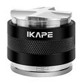 IKAPE Coffee Products, 53mm Coffee Distributor & Hand Tamper, Adjustable Depth Espresso Distributor Fits All 53mm Espresso Portafilter, Compatible with 54MM Breville Bottomless Portafilter (Black)