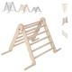 MAMOI® Indoor climbing triangle for kids, Baby climbing frame, Wooden toddler gym for children outside and outdoor, Frames toys for toddlers